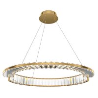 LED Pendelleuchte Glas Metall in Messing Ø62 cm...