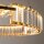 LED Pendelleuchte Glas Metall in Messing Ø62 cm 3000 K