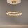 LED Pendelleuchte Glas Metall in Messing Ø62 cm 3000 K