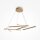 LED Hängelampe Aluminium Gold L:66 cm 3000 K 6-flammig
