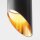 Aufbauspot Aluminium Schwarz Gold Ø6 cm GU10 Zeitlos