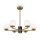 Deckenlampe Glas Metall in Messing Ø67 cm E27 6-flammig