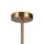 Deckenlampe Glas Metall in Messing Ø67 cm E27 6-flammig