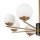 Deckenlampe Glas Metall in Messing Ø81 cm E27 8-flammig
