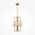 Deckenleuchte Alabaster Glas in Messing E14 3-flammig