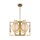 Deckenlampe Alabaster Glas in Messing E14 6-flammig