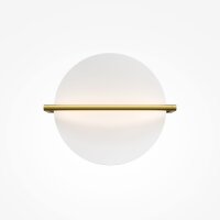 LED Wandleuchte Aluminium Messing Weiß B:34 cm 3000 K