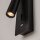LED Wandspot Schwarz flexibel Schalter 6 cm 3000 K USB