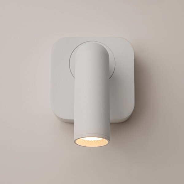 LED Wandspot Schalter Weiß H:6,5 cm flexibel 3000 K