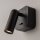 LED Wandspot Schalter Schwarz H:6,5 cm flexibel 3000 K
