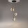 LED Pendelleuchte Glas Metall Schwarz L:38 cm 2700 K