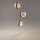 LED Pendelleuchte Glas Metall Schwarz L:38 cm 2700 K