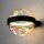 LED Wandleuchte Schwarz Glas Metall T:22 cm 2700 K 6 W