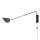 Wandlampe Schwarz Kabel Stecker T:105 cm G9 flexibel