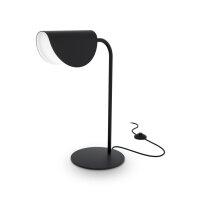 Tischlampe Schreibtisch Schwarz Metall 43 cm G9 Modern