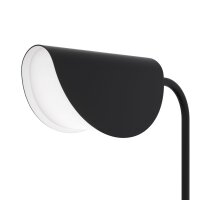 Tischlampe Schreibtisch Schwarz Metall 43 cm G9 Modern