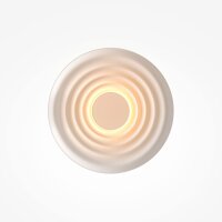 LED Wandlampe Aluminium Weiß Ø40 cm 6 W 2700...