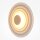 LED Wandlampe Aluminium Weiß Ø40 cm 6 W 2700 K indirekt
