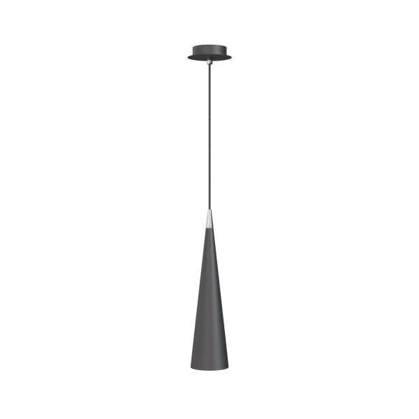 Pendelleuchte Metall Schwarz Ø10 cm rund GU10 Kegel