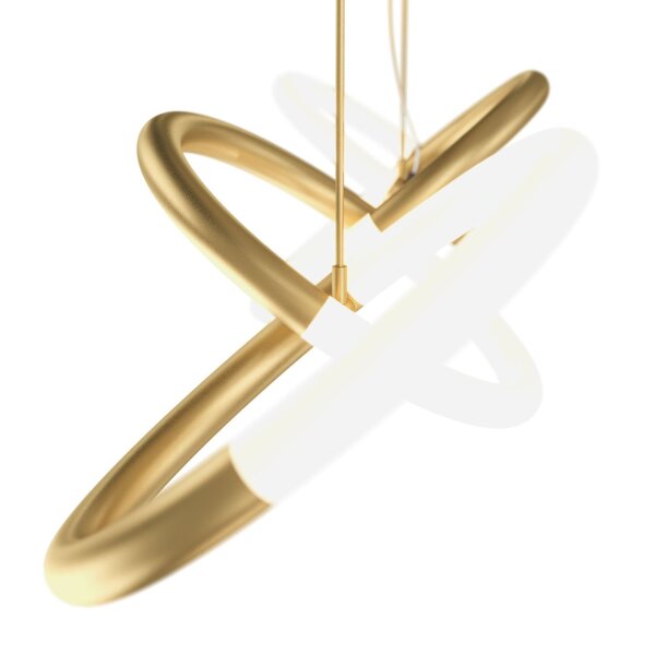 LED Hängelampe Metall Gold 4-flammig L:92,7 cm 3000 K