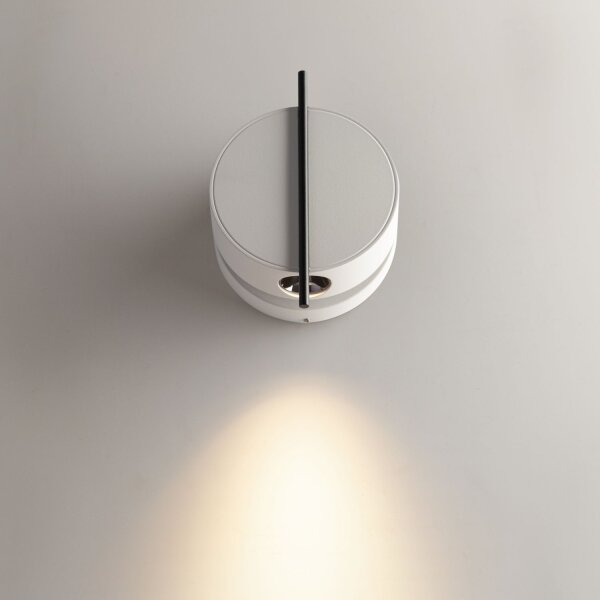 LED Wandlampe flexibel H:14 cm 3 W 3000 K Schwarz Weiß