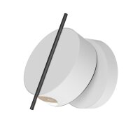 LED Wandlampe flexibel H:14 cm 3 W 3000 K Schwarz Wei&szlig;