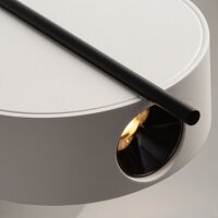 LED Wandlampe flexibel H:14 cm 3 W 3000 K Schwarz Weiß