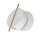 LED Wandlampe flexibel H:14 cm 3000 K in Messing Weiß