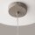 Moderne Pendelleuchte Beton Glas L:27,5 cm G9 blendarm
