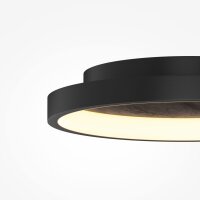 LED Deckenlampe Stein Metall Schwarz Ø40,5 cm 3000 K