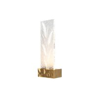 LED Wandlampe Edelstahl Glas in Messing H:31 cm 3000 K