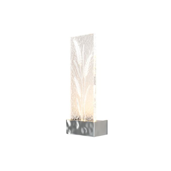 LED Wandlampe Edelstahl Glas in Chrom B:11 cm 3000 K