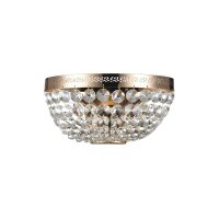 Wandlampe Klassisch Kristall Glas H:13 cm E14 2-flammig