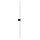 LED Wandlampe indirekt Schwarz 12 W 3000 K H:104 cm
