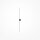 LED Wandlampe indirekt Schwarz 12 W 3000 K H:104 cm