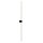 LED Wandlampe indirekt Schwarz 12 W 3000 K H:104 cm