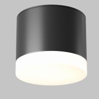 Runde Deckenlampe Schwarz Ø8,2 cm GX53 Aufputz...