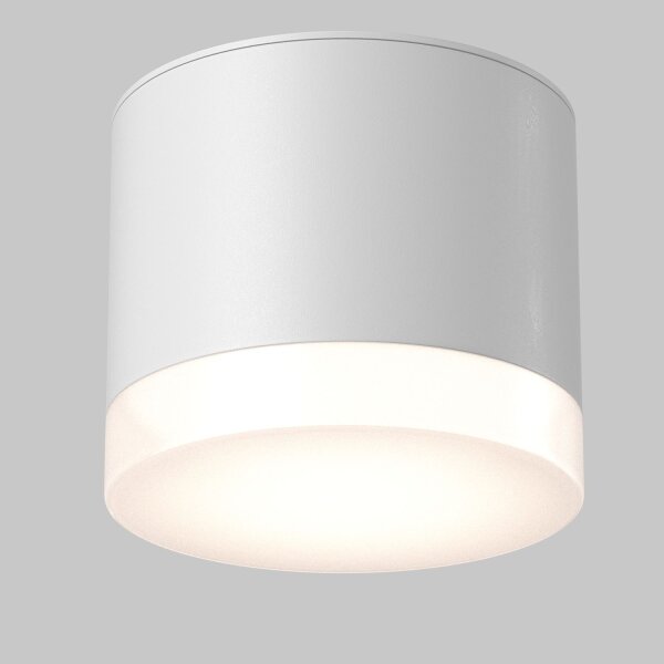 Runde Deckenlampe Weiß Ø8,2 cm GX53 Aufputz blendarm
