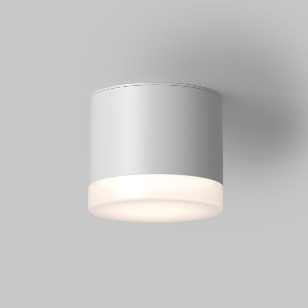 Runde Deckenlampe Weiß Ø8,2 cm GX53 Aufputz blendarm
