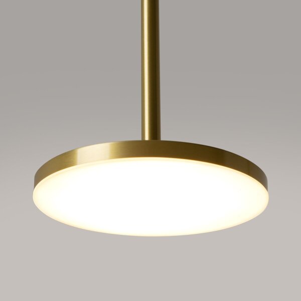 LED Hängelampe in Messing Ø18,5 cm 12 W 3000 K blendarm