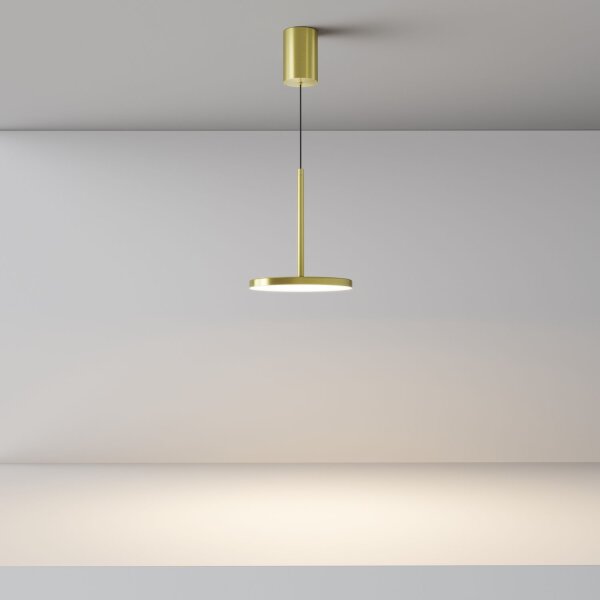LED Hängelampe in Messing Ø18,5 cm 12 W 3000 K blendarm