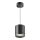 Runde Pendelleuchte Aluminium Schwarz Ø8,2 cm GX53