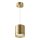 Runde Pendelleuchte Aluminium in Gold Ø8,2 cm GX53