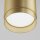 Runde Pendelleuchte Aluminium in Gold Ø8,2 cm GX53