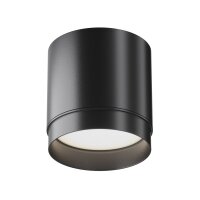 Deckenleuchte Aluminium Schwarz Ø8,2 cm GX53 Aufputz