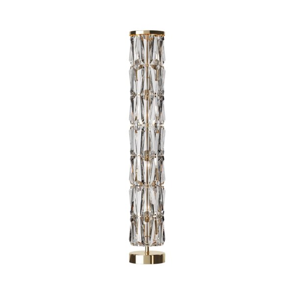 Stehleuchte Kristallglas Gold 126,5 cm E14 8-flammig