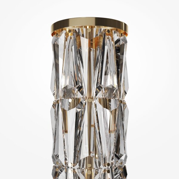 Stehleuchte Kristallglas Gold 126,5 cm E14 8-flammig