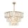 Kronleuchter Kristallglas in Gold E14 Ø77 cm 18-flmg