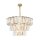 Kronleuchter Kristallglas in Gold E14 Ø77 cm 18-flmg
