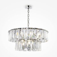 Kronleuchter Kristallglas in Chrom E14 Ø68 cm 12-flmg
